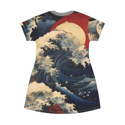 Fractal Waves - T-Shirt Dress - Image 2