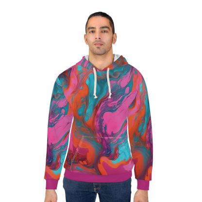 Oily Paint - Unisex Pullover Hoodie - Image 4