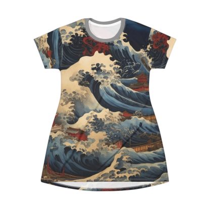 Fractal Waves - T-Shirt Dress